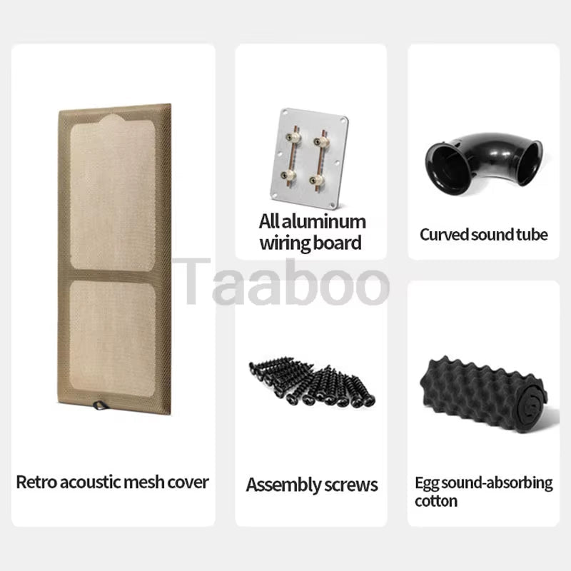 8 Inch Three - Way Labyrinth Speaker Empty Box Bookshelf Speaker Home Speaker DIY Hifi Audio Wooden Handmade Box.