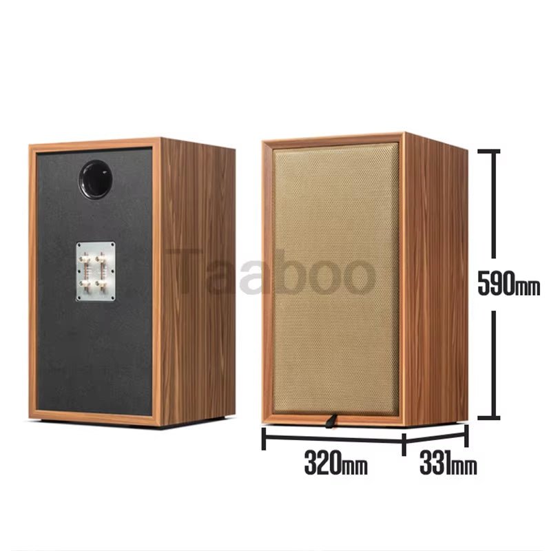 8 Inch Three - Way Labyrinth Speaker Empty Box Bookshelf Speaker Home Speaker DIY Hifi Audio Wooden Handmade Box.