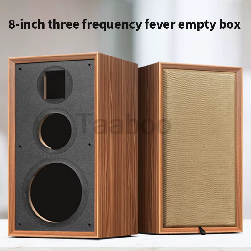 8 Inch Three - Way Labyrinth Speaker Empty Box Bookshelf Speaker Home Speaker DIY Hifi Audio Wooden Handmade Box.