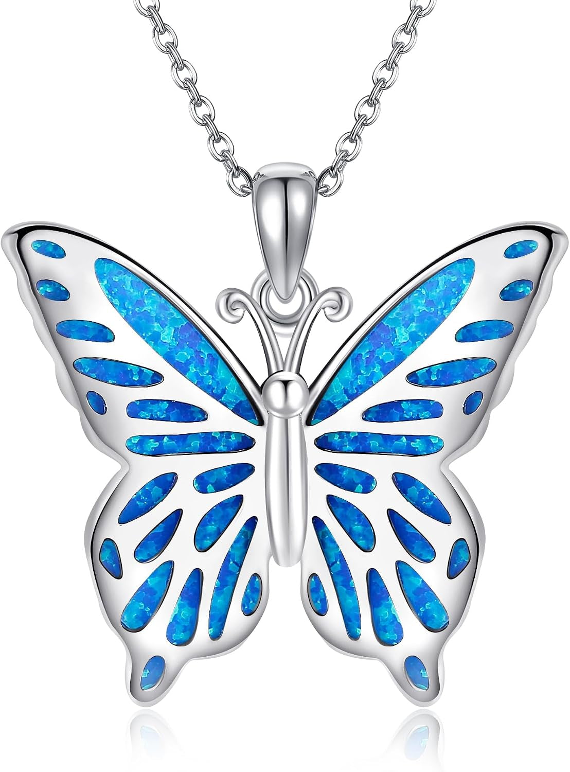 925 Sterling Silver Animal Necklace Collection - Hammerhead Shark, Phoenix, Goat, Butterfly, Cow, Manta Ray, Red Panda, Hummingbird, Schnauzer - Elegant Jewelry Gifts for Women