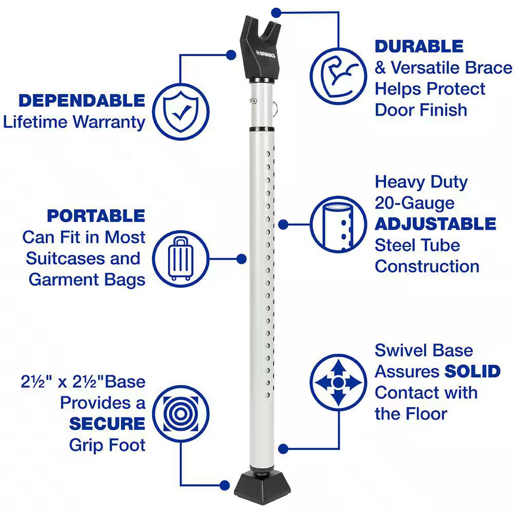 20 Gauge Steel Door Security Bar