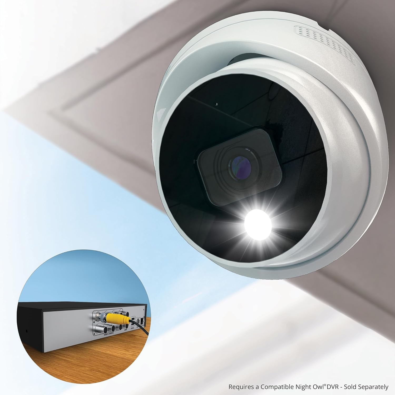Night Owl 4-Pack Wired 4K HD Indoor/Outdoor Dome Cameras with 2-Way Audio for Enhanced Security