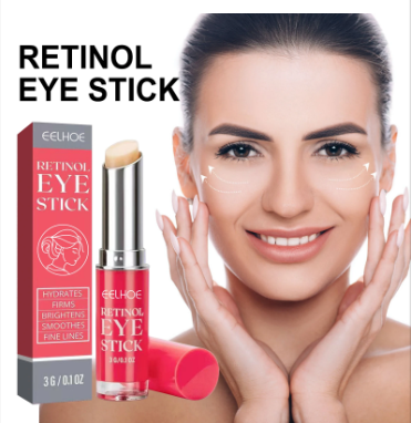 Retinol Eye Cream Stick Lightening Dark Circles Anti-Puffiness Smooth Brightening Moisturizing Firming under Eye Treatment Care