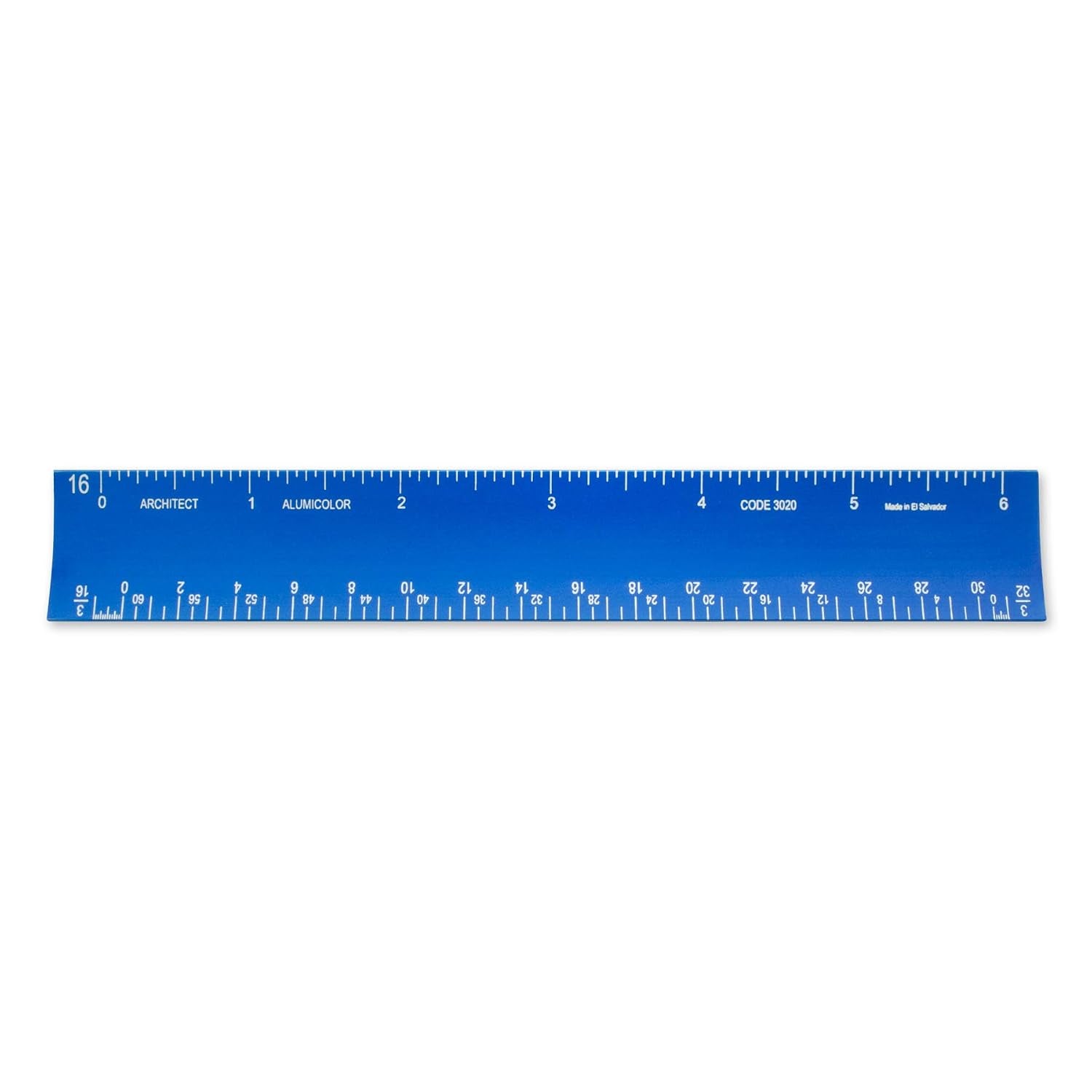 Alumicolor 6-Inch Aluminum Architect Hollow Scale - Ideal for School, Office, Art, and Drafting, Blue
