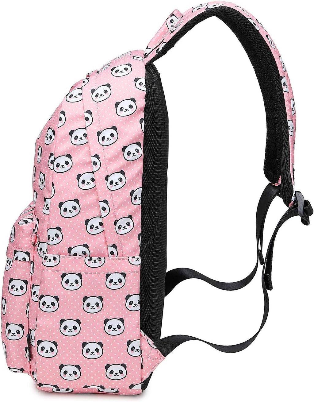 Abshoo Lightweight Panda Backpack Set for Girls with Lunch Bag (Panda Pink) - thewrightstore