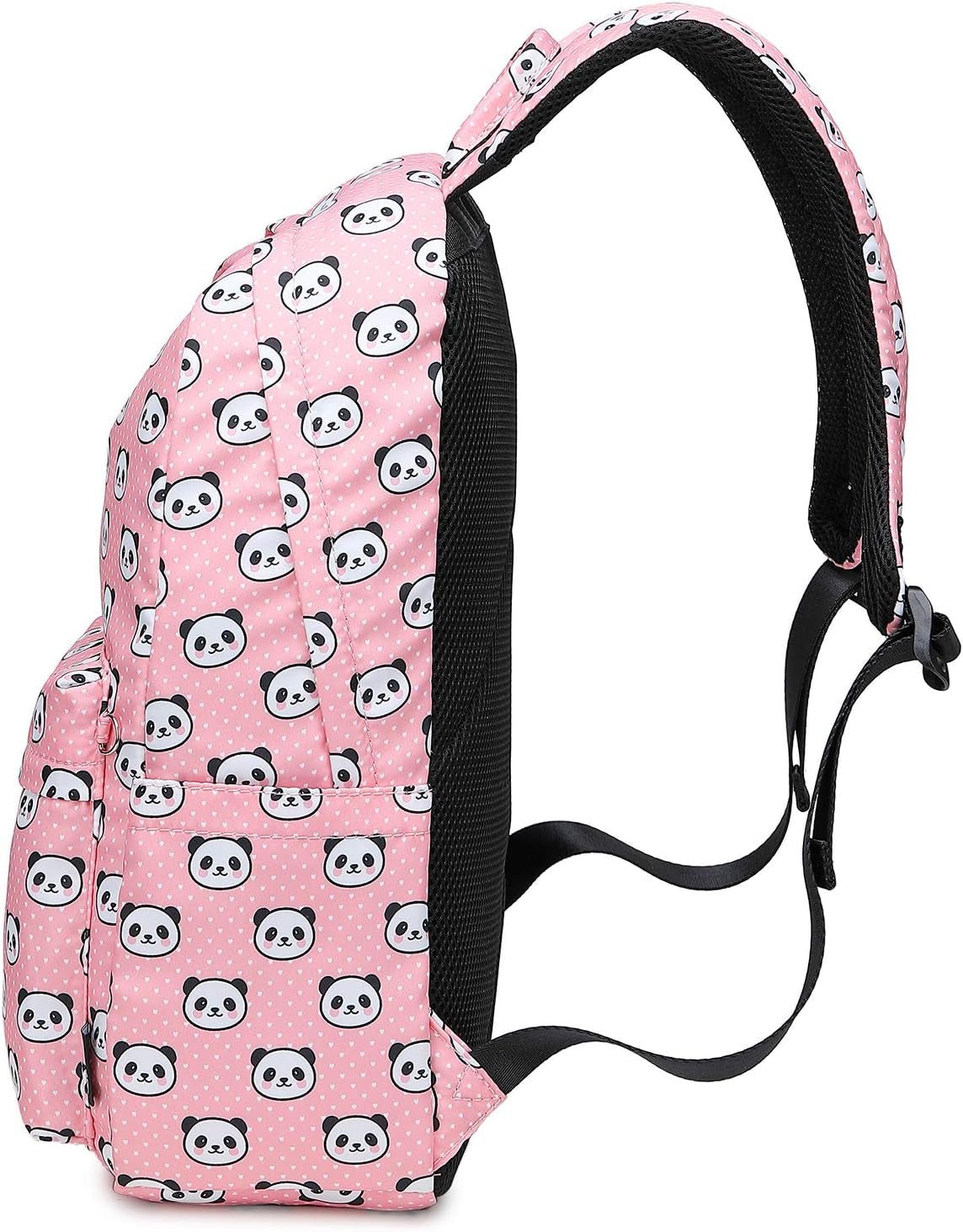 Abshoo Lightweight Panda Backpack Set for Girls with Lunch Bag (Panda Pink) - thewrightstore