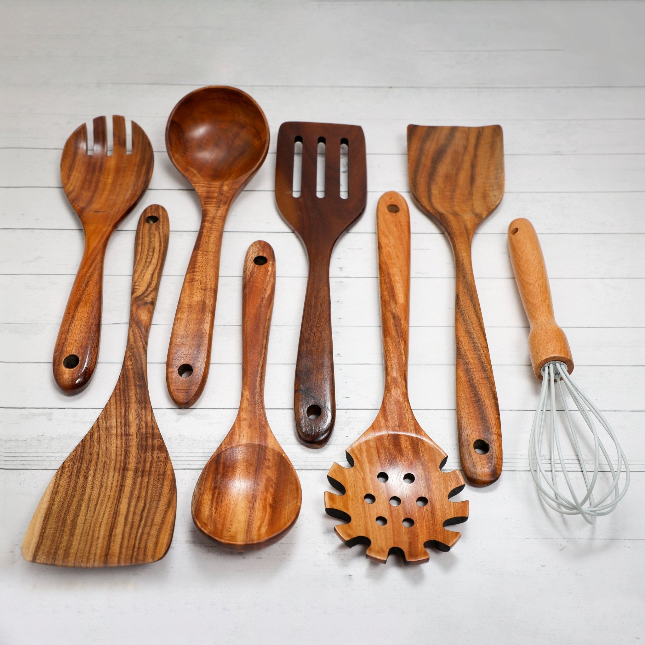 Acacia Wooden Spoon Set - thewrightstore