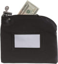 Banksupplies Locking Money Bag - 10" W x 8" H - Black Laminated Nylon