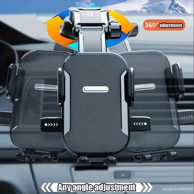 Adjustable Car Phone Holder – Suction Cup Dashboard Mount, Anti - Slip Grip, iPhone & Android - thewrightstore