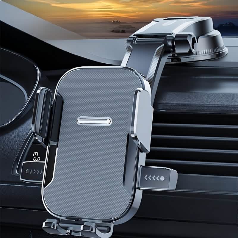 Adjustable Car Phone Holder – Suction Cup Dashboard Mount, Anti - Slip Grip, iPhone & Android - thewrightstore