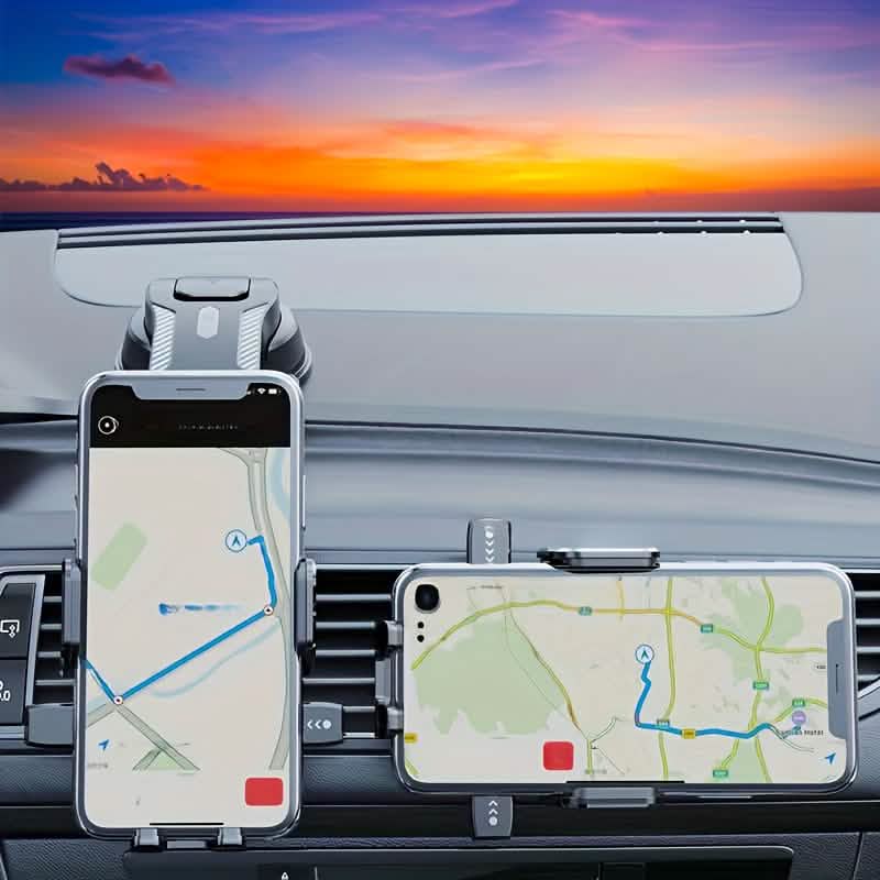 Adjustable Car Phone Holder – Suction Cup Dashboard Mount, Anti - Slip Grip, iPhone & Android - thewrightstore