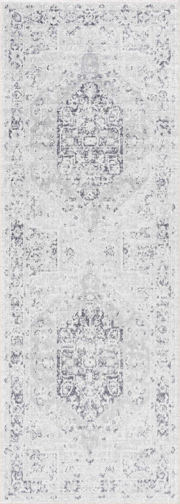 Akram Antrasit Flat Pile Washable Rug - thewrightstore