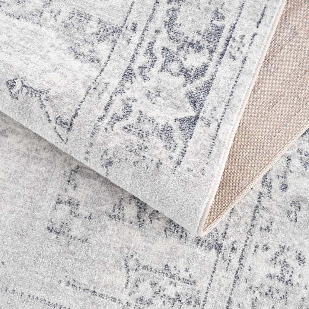 Akram Antrasit Flat Pile Washable Rug - thewrightstore