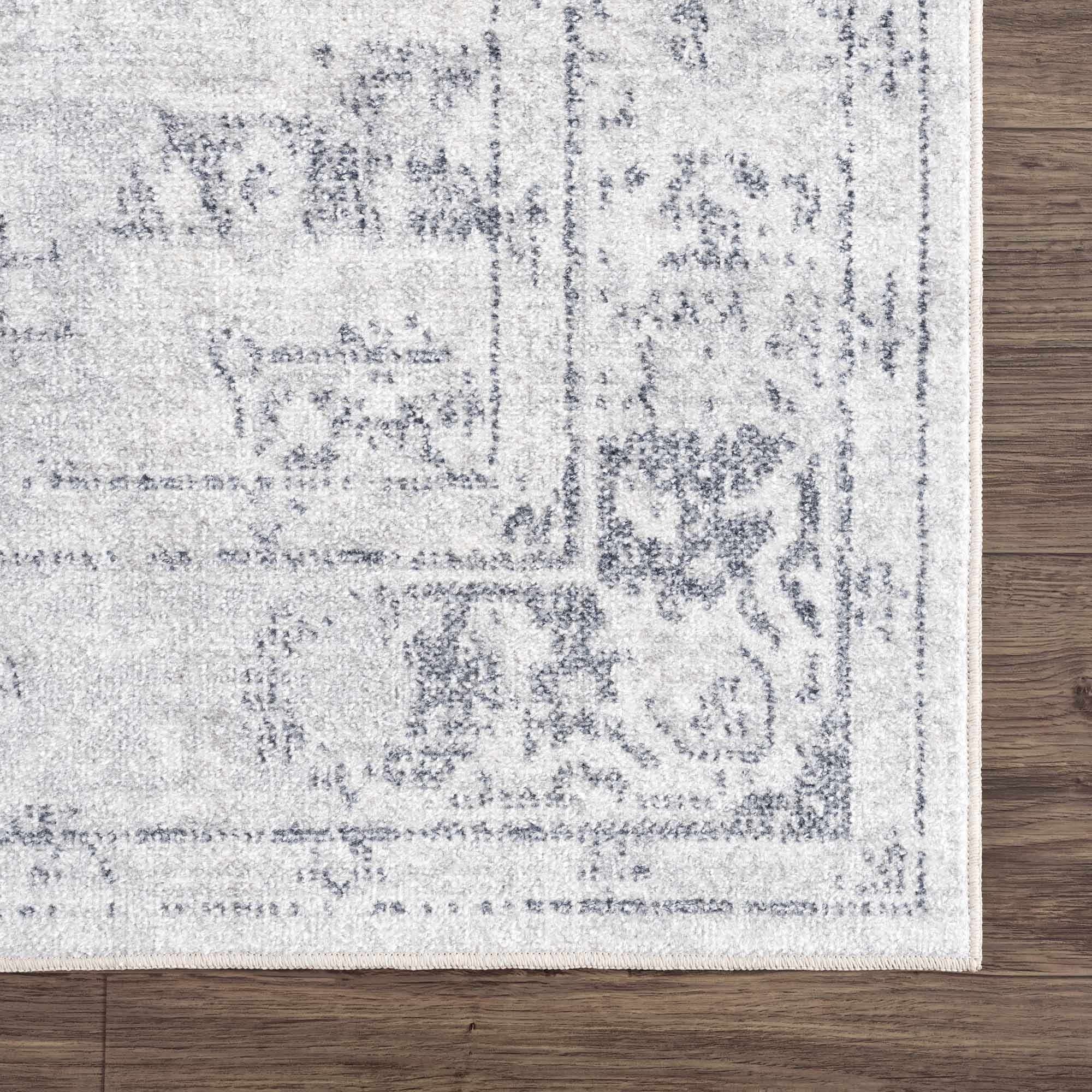 Akram Antrasit Flat Pile Washable Rug - thewrightstore