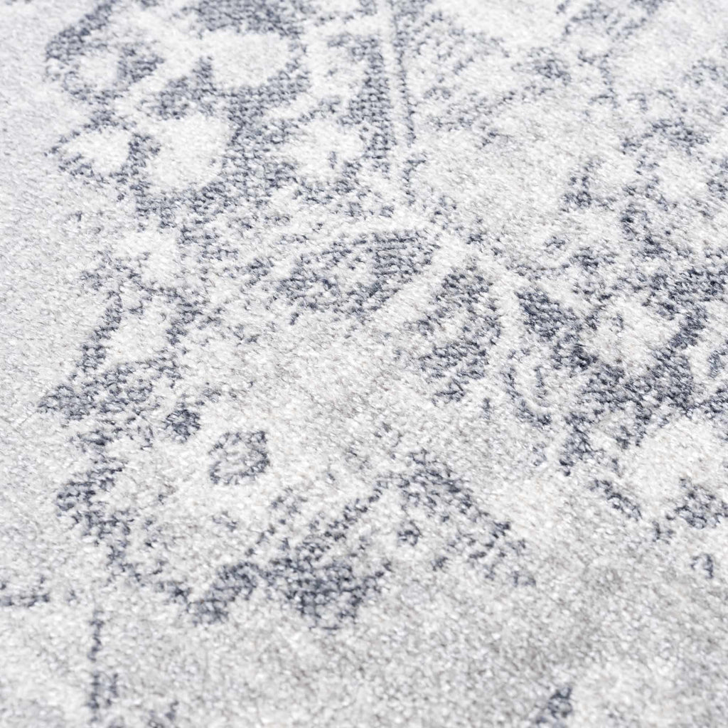 Akram Antrasit Flat Pile Washable Rug - thewrightstore