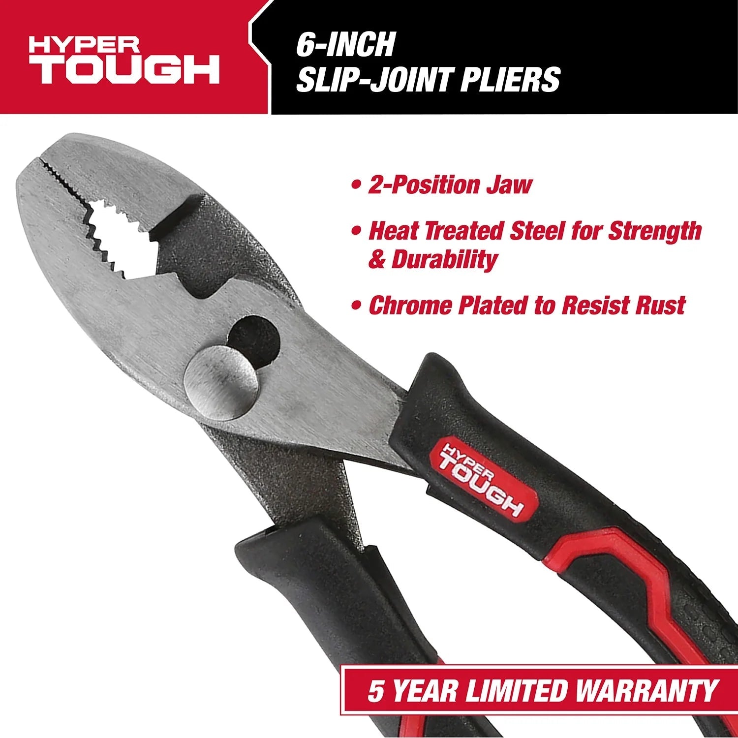 Alicates Estándar De 6", Mango Ergonómico, Mandíbula De 2 Posiciones - thewrightstore