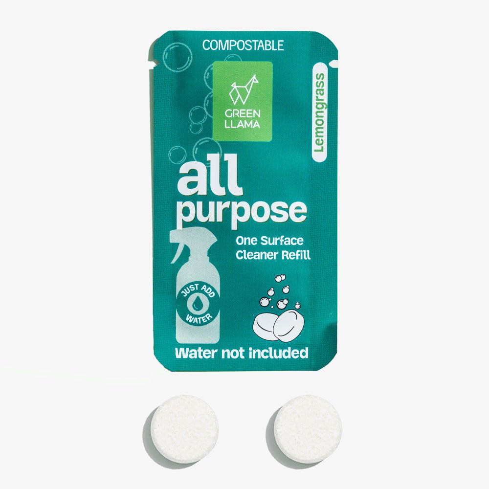 All - Purpose Spray Glass Bottle Cleaning Kit with Lemongrass Essential Oil & Sleeve - thewrightstore