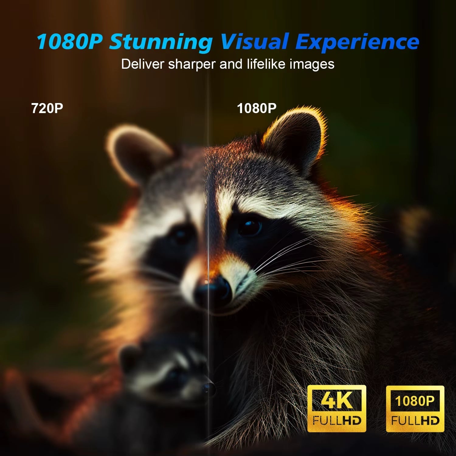 Android 11 4K Smart Projector 580ANSI 1920*1080P Full HD Wifi6 BT5.0 Allwinner H713 Voice Control Home Cinema Theater - thewrightstore