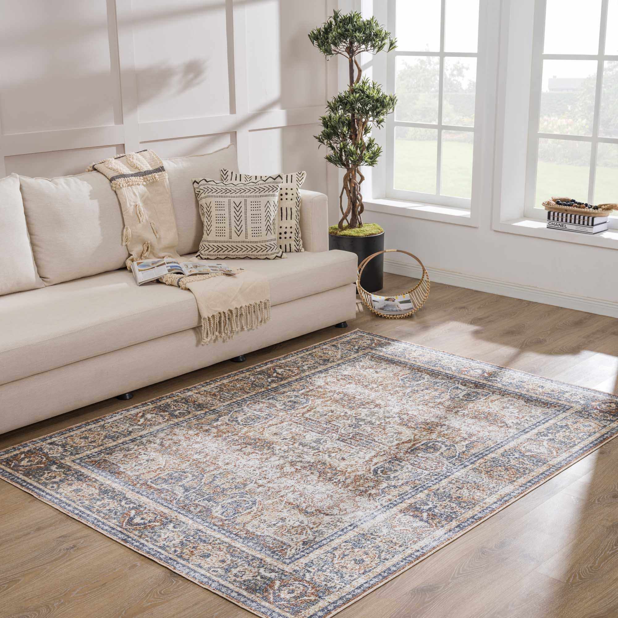 Arias Blue Boutique Washable Rug - Clearance - thewrightstore