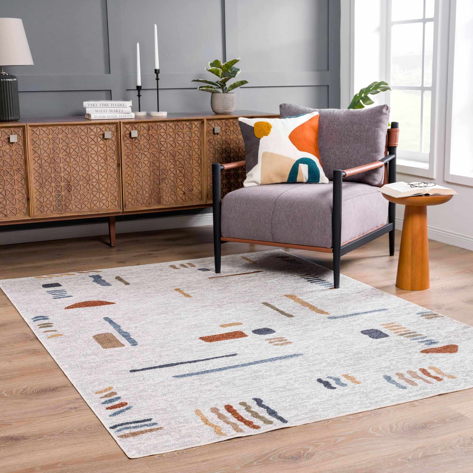 Arnon Modern Washable Rug - thewrightstore