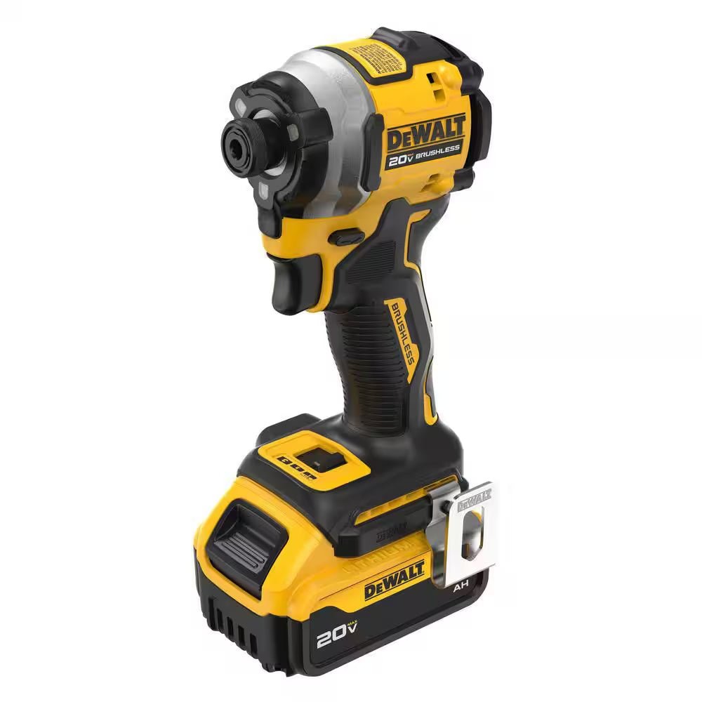 ATOMIC 20V MAX Lithium - Ion Cordless 1/4 In. Brushless Impact Driver Kit, 5 Ah Battery, Charger, and Bag - thewrightstore