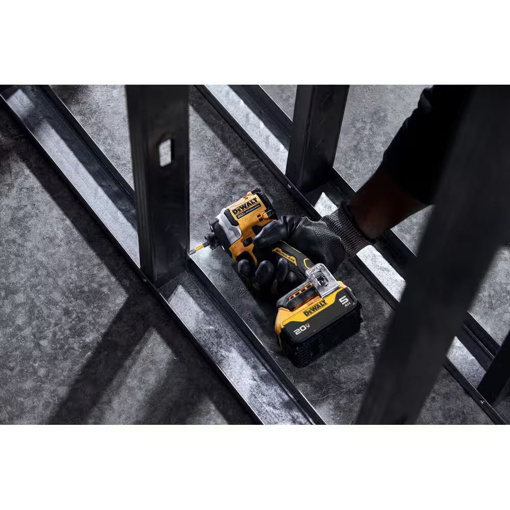 ATOMIC 20V MAX Lithium - Ion Cordless 1/4 In. Brushless Impact Driver Kit, 5 Ah Battery, Charger, and Bag - thewrightstore