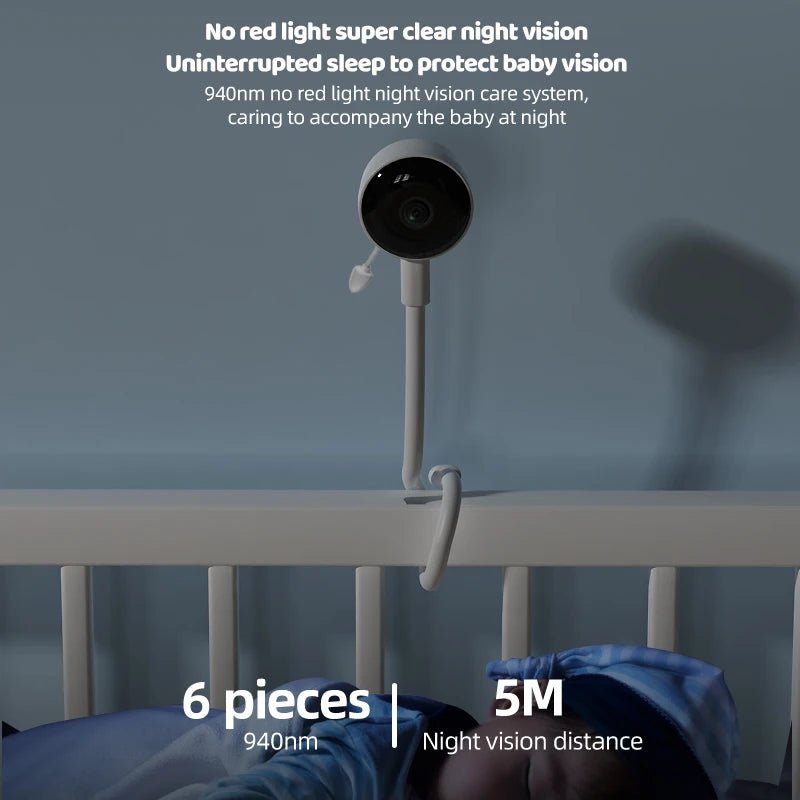Baby Monitor Graffiti Appwifi Infrared Night Vision Security Remote Control Sound Temperature Detection Baby Smart Home Camera - thewrightstore
