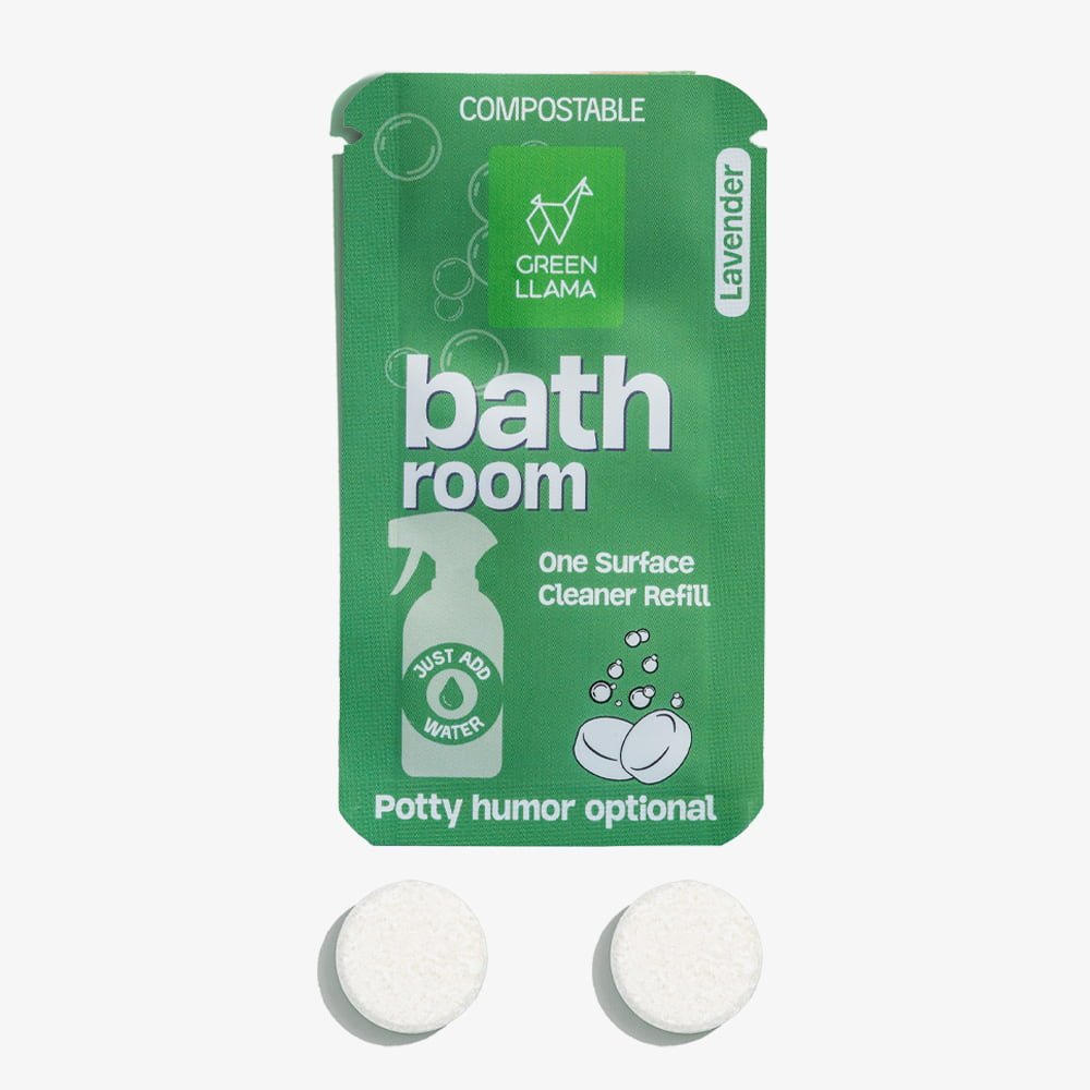 Bathroom Spray Glass Bottle Cleaning Kit with Lavender - thewrightstore