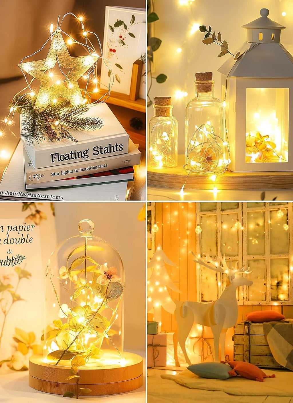 Battery Operated Fairy Lights - 2 Pack 33FT 100 LED Mini String Lights, Waterproof Copper Wire Twinkle Lights for Indoor and Outdoor Home, Wedding, and Christmas Decoration, Warm White - thewrightstore