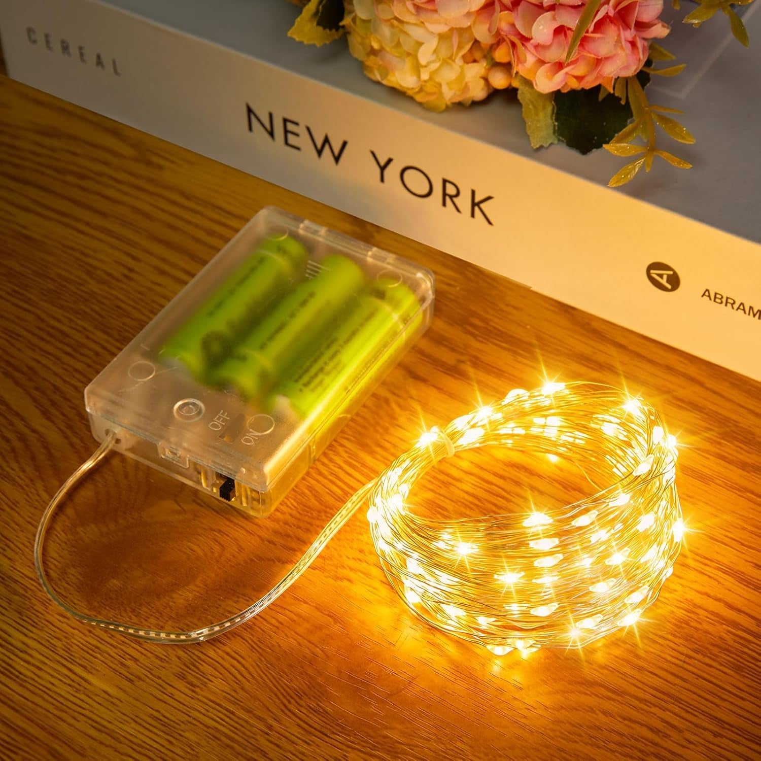 Battery Operated Fairy Lights - 2 Pack 33FT 100 LED Mini String Lights, Waterproof Copper Wire Twinkle Lights for Indoor and Outdoor Home, Wedding, and Christmas Decoration, Warm White - thewrightstore