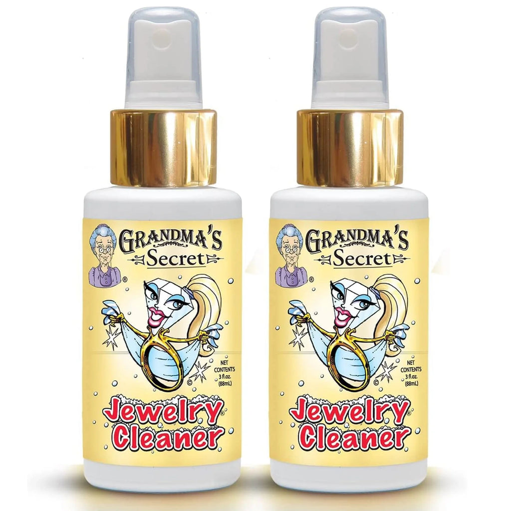 Grandma’S Secret Jewelry Cleaner Spray Gold Silver Cleaning Solution Tarnish Remover 3Oz 2 Pack