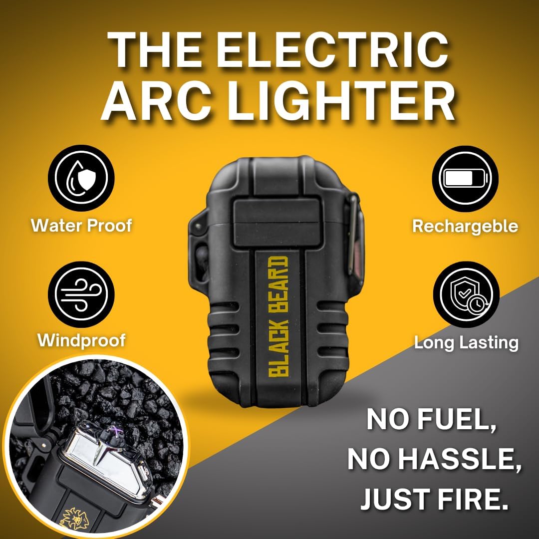 Black Beard Arc Lighter - thewrightstore