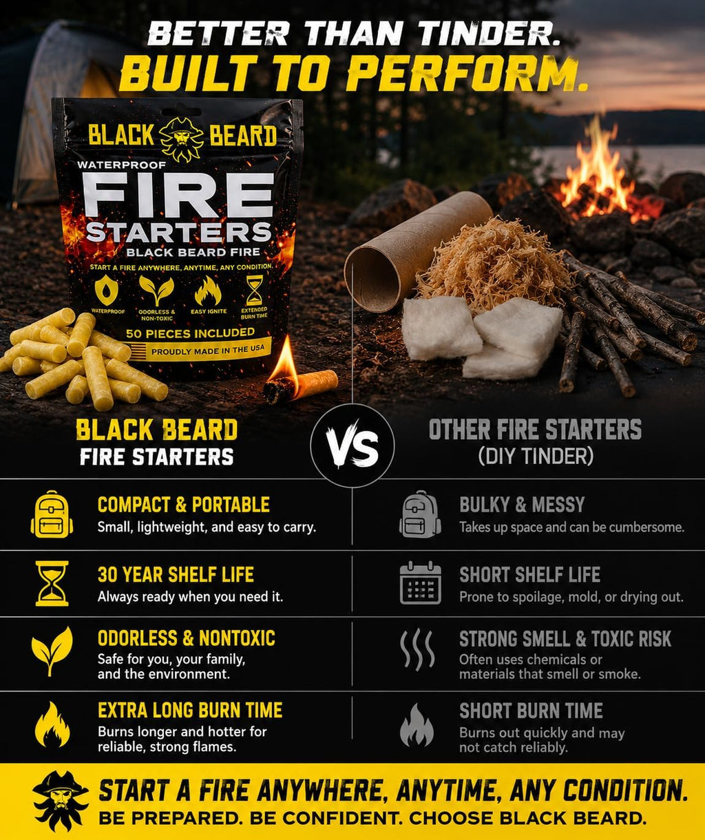 Black Beard Fire Plugs "Fire Starter" - thewrightstore