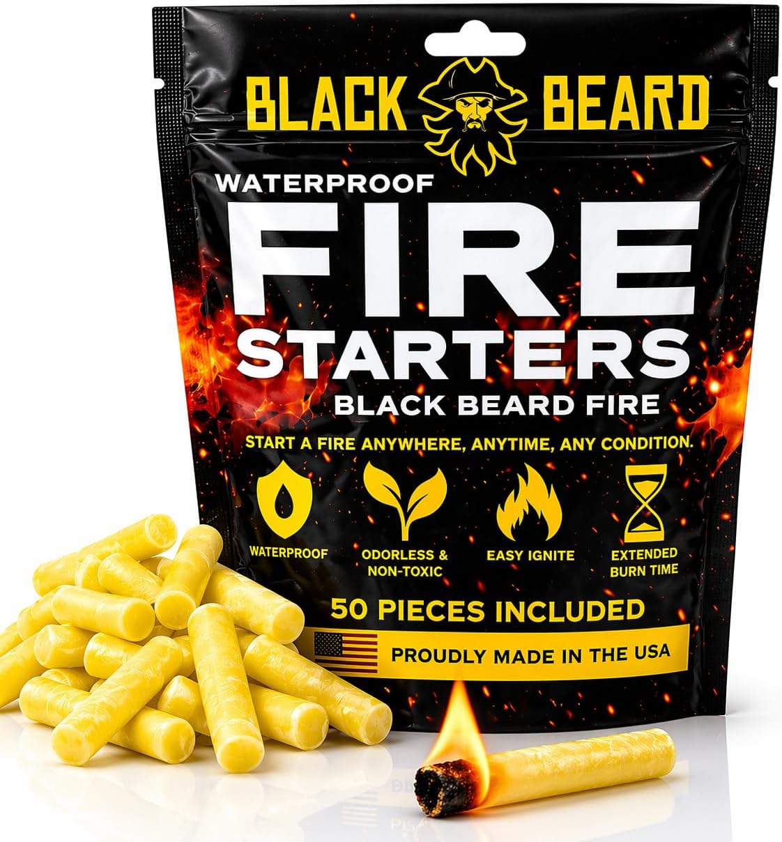 Black Beard Fire Plugs "Fire Starter" - thewrightstore
