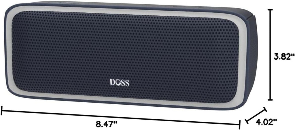 Bluetooth Speaker, Soundbox Pro Wireless Speaker with 20W Stereo Sound, Active Extra Bass, Bluetooth5.0, IPX6 Waterproof, Wireless Stereo Pairing, Multi - Colors Lights, 20Hrs Playtime - Blue - thewrightstore