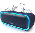 Bluetooth Speaker, Soundbox Pro Wireless Speaker with 20W Stereo Sound, Active Extra Bass, Bluetooth5.0, IPX6 Waterproof, Wireless Stereo Pairing, Multi - Colors Lights, 20Hrs Playtime - Blue - thewrightstore