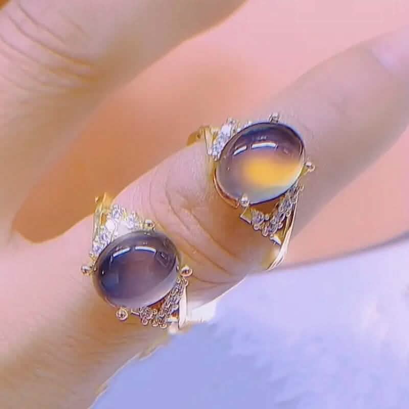 Boho Style Color Changing Mood Stone Cuff Rings - thewrightstore