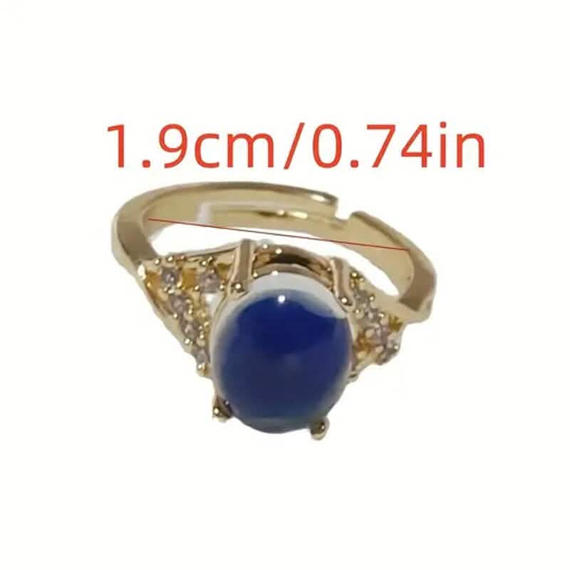 Boho Style Color Changing Mood Stone Cuff Rings - thewrightstore