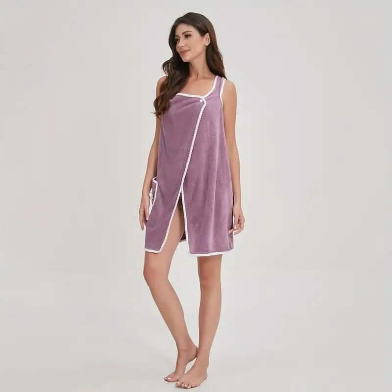 Bowknot Wearable Bath Towel for Adults - thewrightstore
