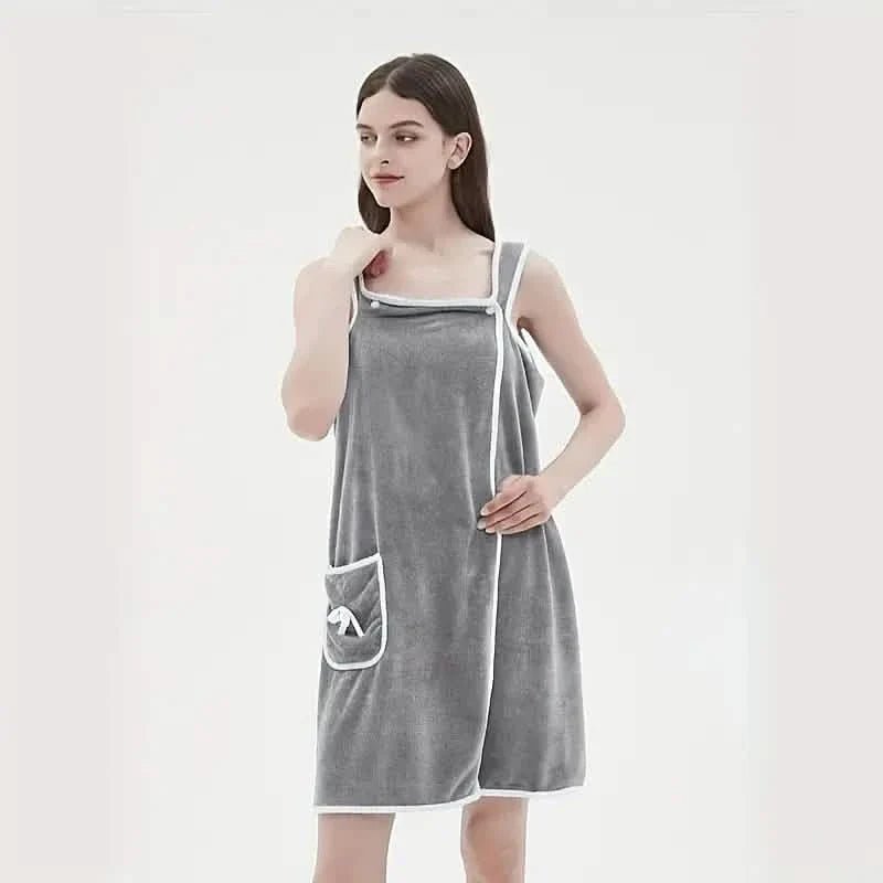Bowknot Wearable Bath Towel for Adults - thewrightstore