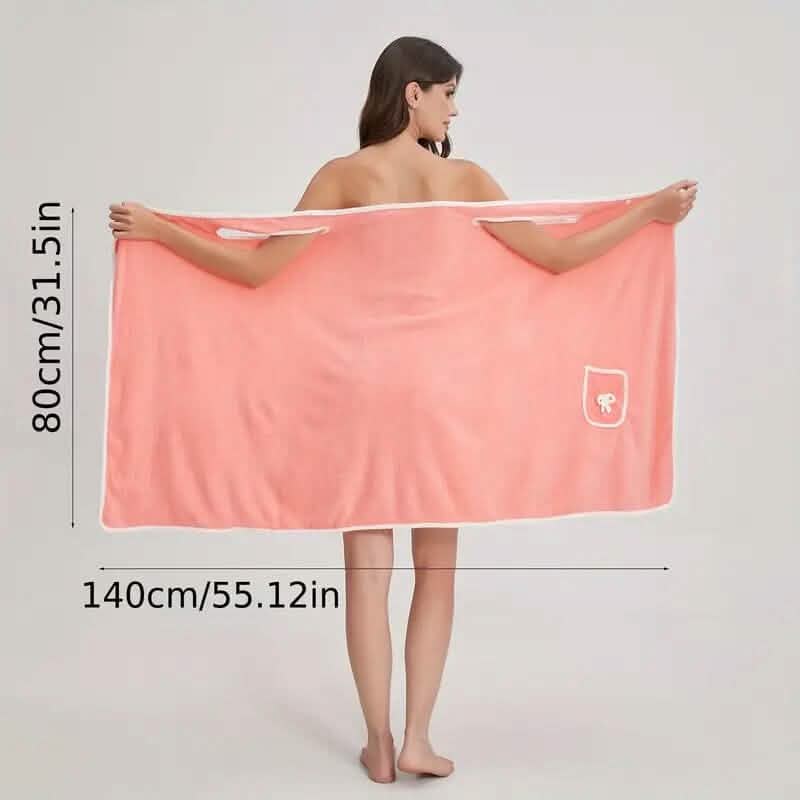 Bowknot Wearable Bath Towel for Adults - thewrightstore