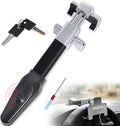 Amorin Heavy-Duty Steering Wheel Lock with Alarm and Light - Car Security Anti-Theft Device for Vehicles and SUVs in Black and Silver