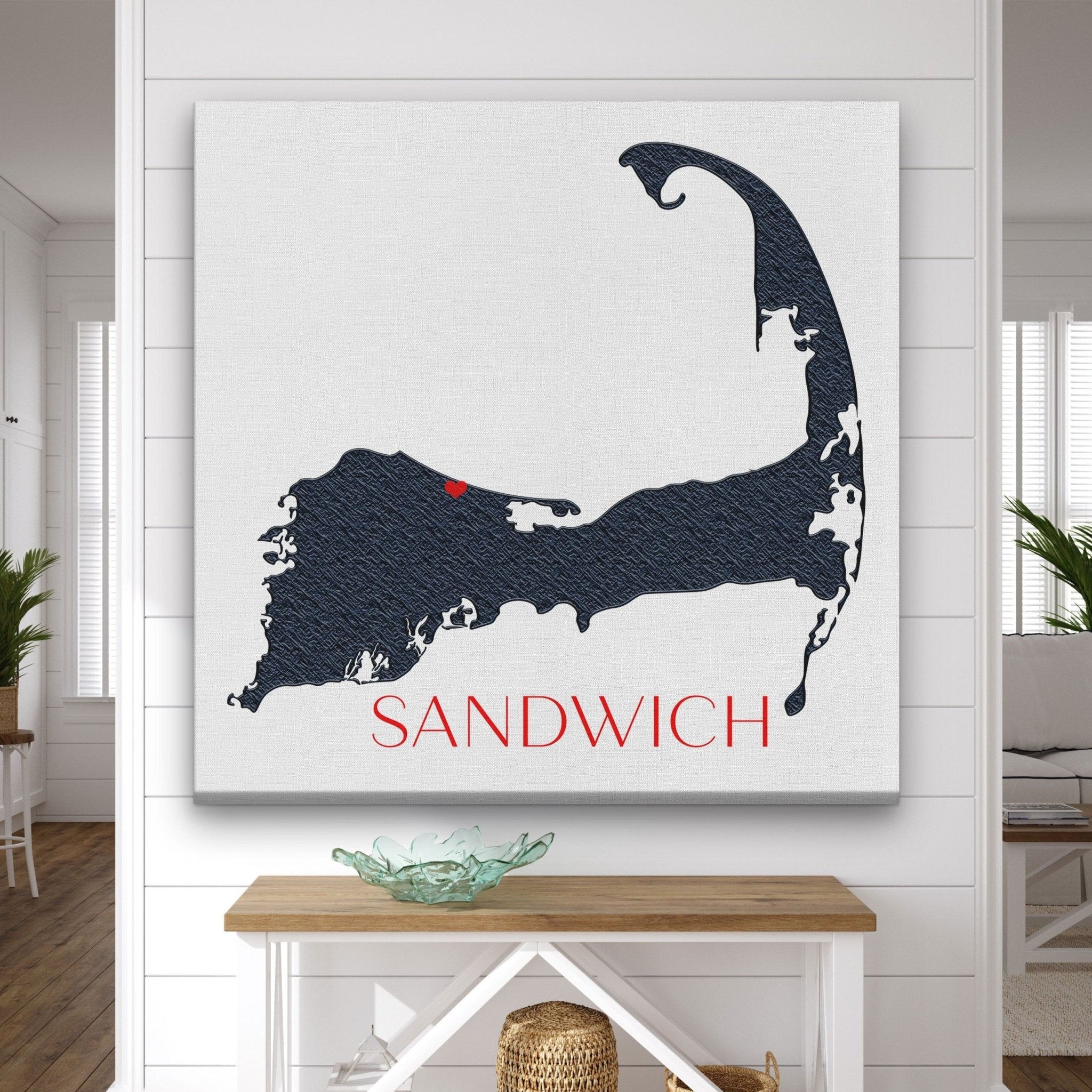 Cape Cod Canvas Customizable Silhouette Wall Decor - thewrightstore