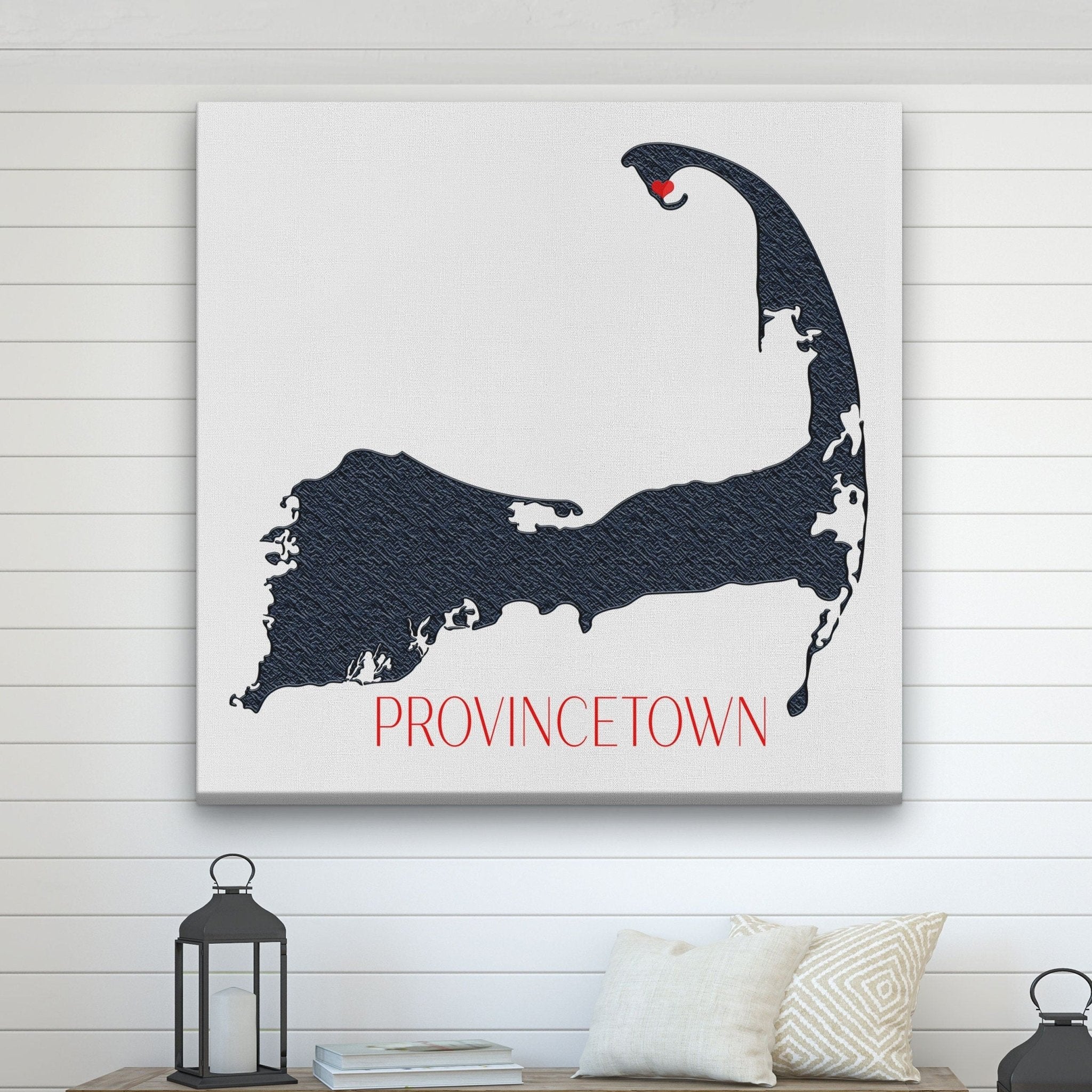 Cape Cod Canvas Customizable Silhouette Wall Decor - thewrightstore