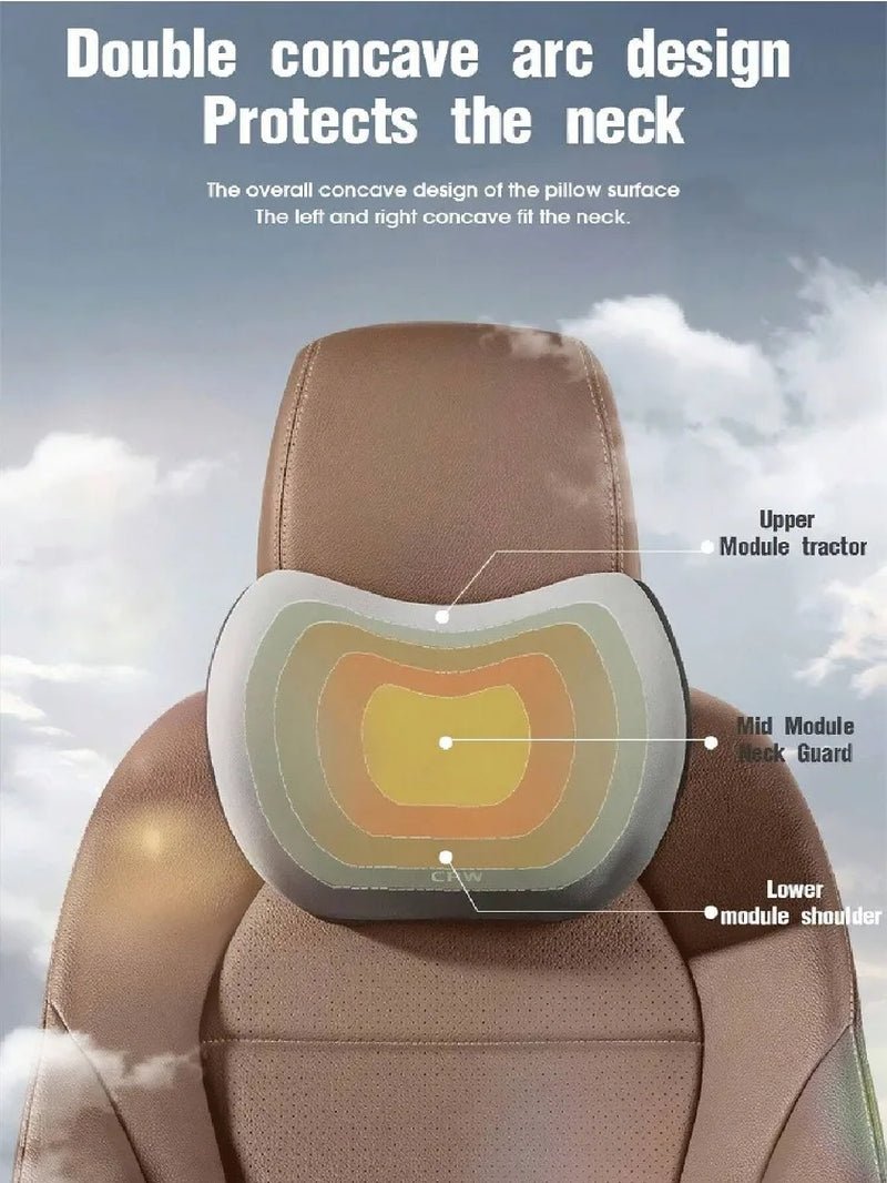 Car Headrest, Lumbar Support, Shoulder Pillow, Car Pillow, Memory Cotton Waist Backrest Cushion, Household Automotive Products - thewrightstore