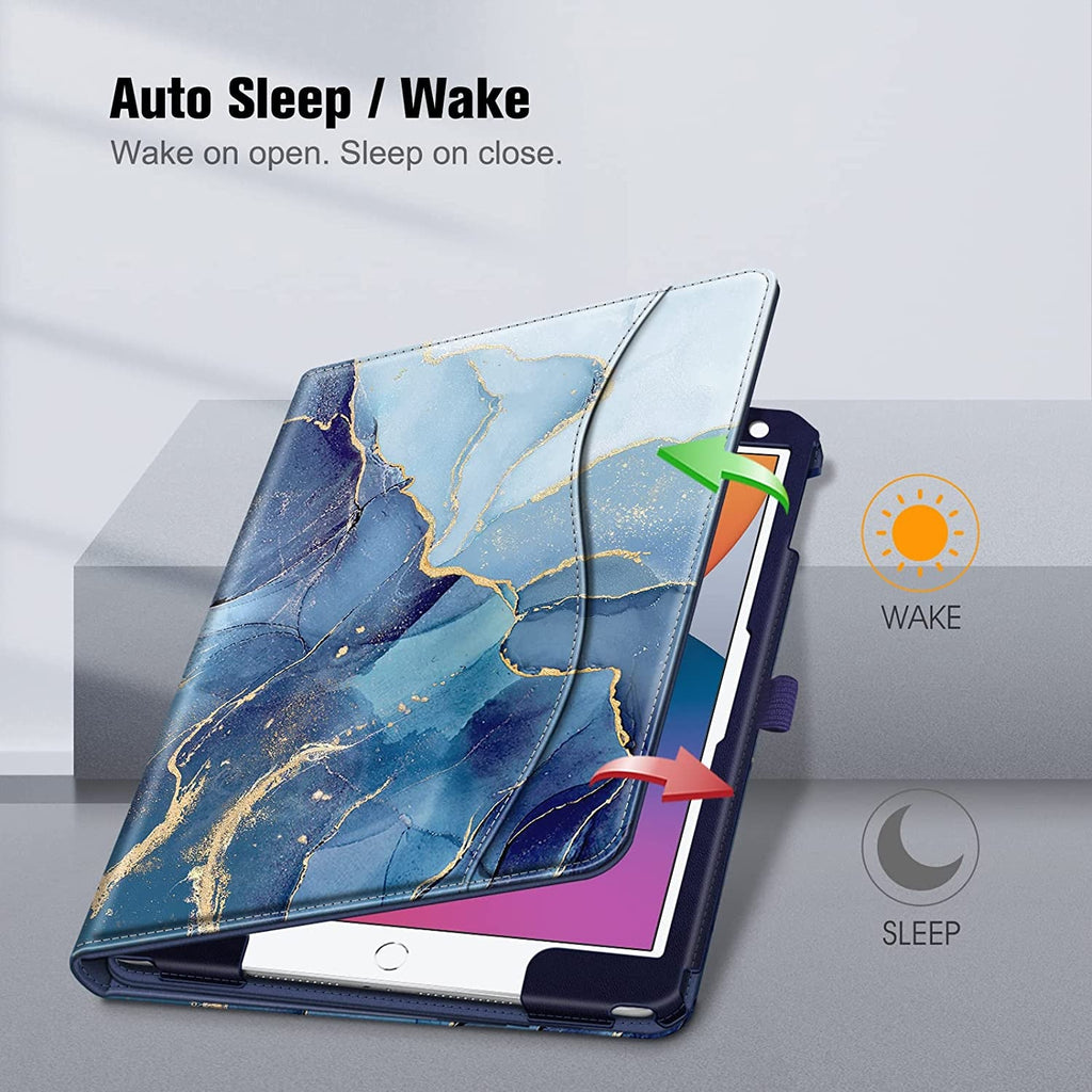Case for Ipad 9Th / 8Th / 7Th Generation (2021/2020/2019) 10.2 Inch - [Corner Protection] Multi - Angle Viewing Stand Cover.