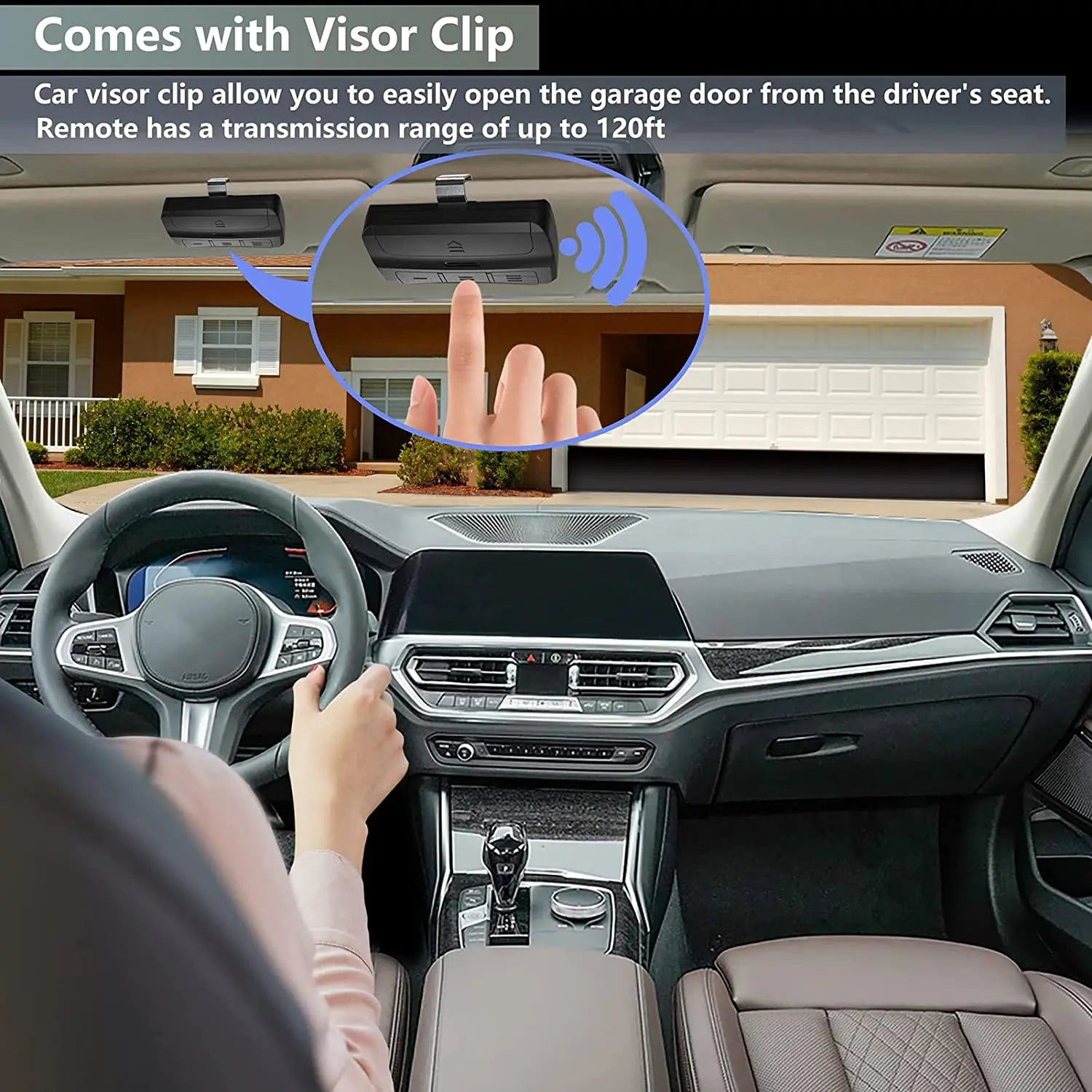 Universal Gate Remote Control Garage Door Control 3 in 1 Multifrequency Remote with Clip 280-868Mhz Rolling Code Transmitter