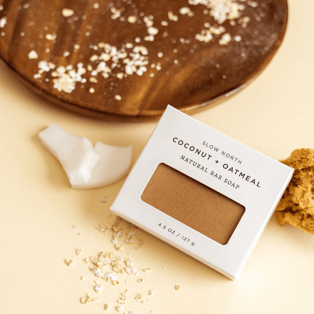 Coconut + Oatmeal - Natural Bar Soap - thewrightstore
