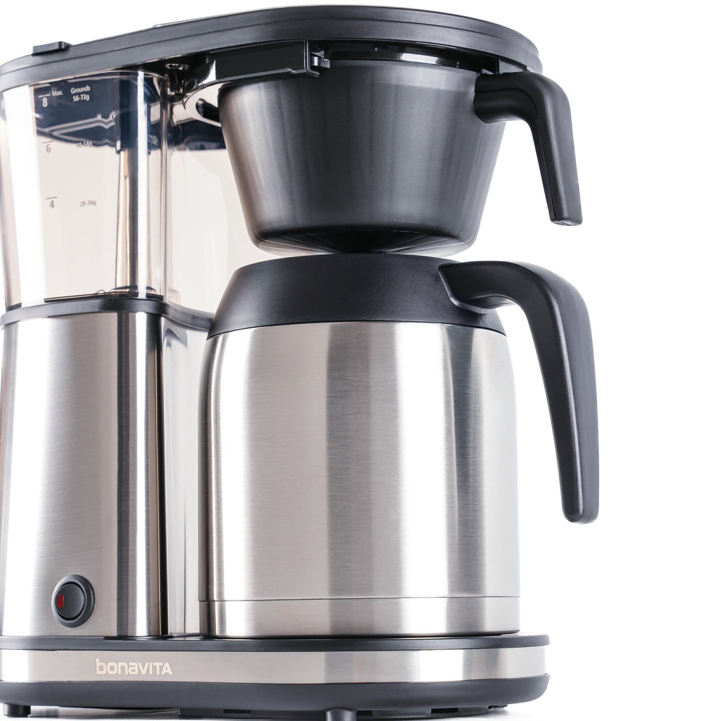Connoisseur 8 - Cup Drip Coffee Brewer One - Touch with Thermal Carafe and Hanging Basket - SCA Certified Home Brewer - thewrightstore