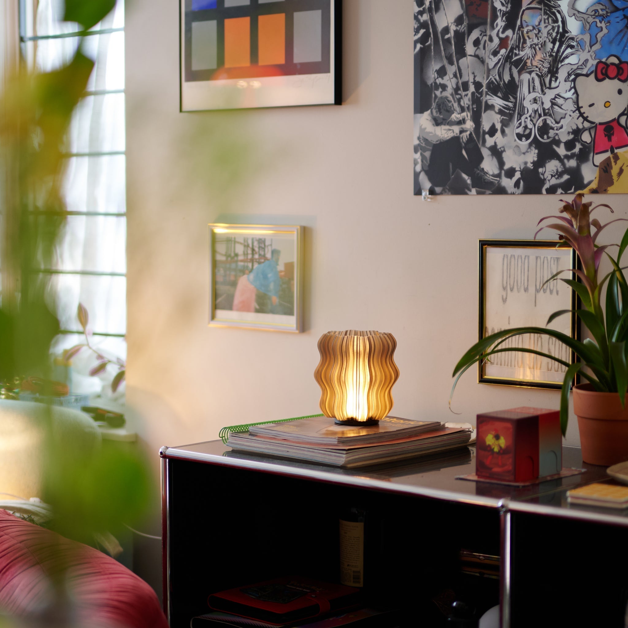 Cordless Mini Wavy Lamp - thewrightstore